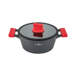 ZWIEGER Obsidian czarny 3,5 l - garnek aluminiowy z pokrywką