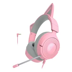 Słuchawki przewodowe z mikrofonem Razer Kraken Kitty V3 X Nauszne Różowy