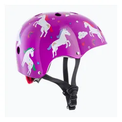 Kask rowerowy dziecięcy Hornit Unicorn purple/white