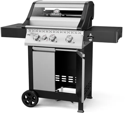 Grill gazowy KOLER Krone Compact Srebrny 15.5 kW 60 x 46 cm