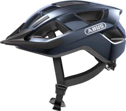 Kask rowerowy ABUS Aduro 3.0 LED Midnight Granatowy Miejski (rozmiar L)