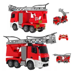 Zdalnie sterowany samochód COIL wóz strażacki Mercedes straż pożarna auto RC pilot LED