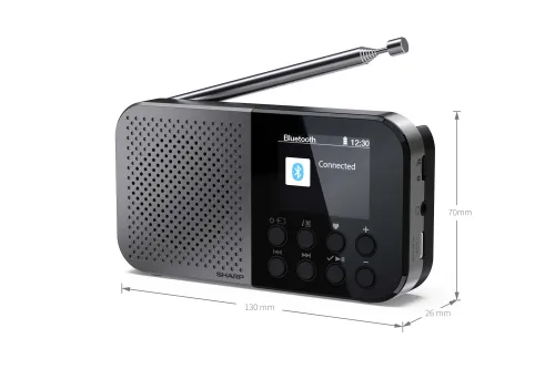 Radioodbiornik Sharp Osaka DR-P520(GY) Radio FM DAB+ Bluetooth Szary