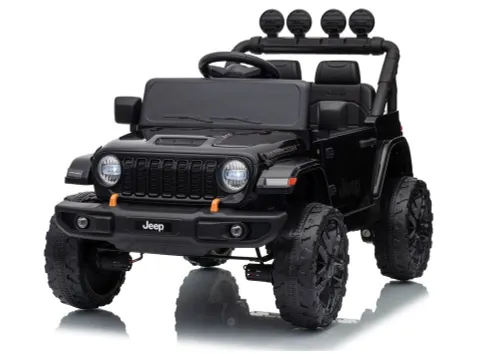 Auto Na Akumulator Jeep Rubicon 2X200W 24V Eva Skóra LED Pilot Radio MP3