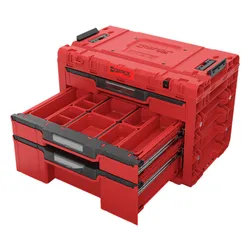 Skrzynka narzędziowa QBRICK System Prime Drawer 3 Toolbox Expert Red Ultra HD