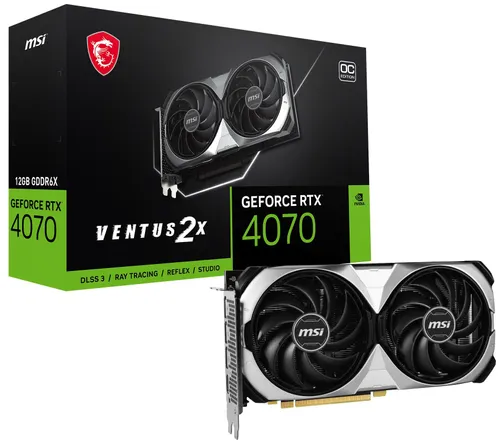 Karta graficzna MSI GeForce RTX 4070 Ventus 2X 12GB OC DLSS 3
