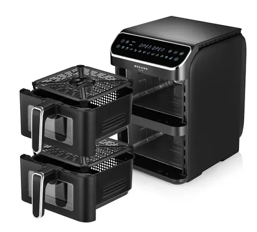 Air Fryer Frytkownica beztłuszczowa MOZANO AirTower Duo 11l z podwójnym koszem 12 automatycznych programów