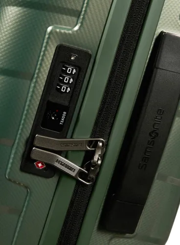 Маленький расширяемый чемодан Samsonite Attrix 55 см (20/23 см) - basil green