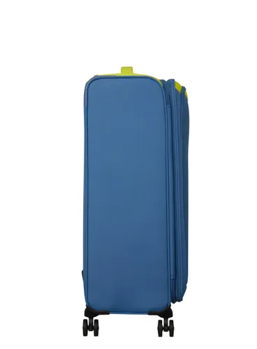 Большой расширенный чемодан American Tourister Daring DASH EXP-lime / coronet