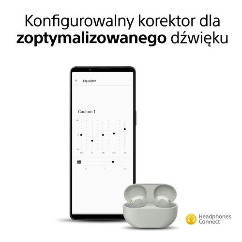 Słuchawki bezprzewodowe Sony WF-1000XM5 ANC Dokanałowe Bluetooth 5.3 Srebrny