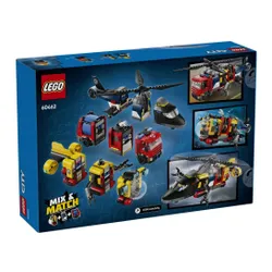 LEGO City 60462 Zestaw z helikopterem, wozem strażackim i łodzią podwodną