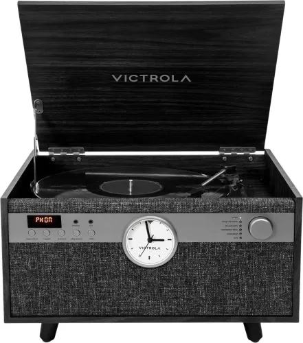 Gramofon Victrola Century Signature+ 6-in-1 VTA-830SB-BLK-INT Manualny Napęd paskowy Bluetooth CD Kaseta Czarny