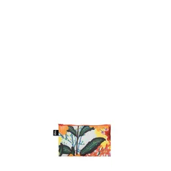 Trzy kosmetyczki z recyklingu Loqi Pomme Chan - thai floral / wild forest