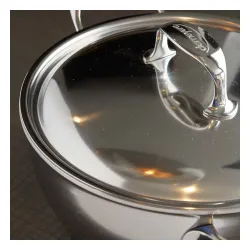 DEMEYERE Atlantis 28 cm - patelnia stalowa z pokrywką