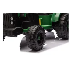 Traktor Na Akumulator Dla Dziecka Ch9959B 24V 2X120W Przyczepa LED Eva Pilot