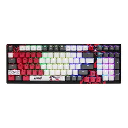 Klawiatura gamingowa A4Tech Bloody S98 Naraka BLMS Red Plus przewodowa mechaniczna podświetlana biało-czarna