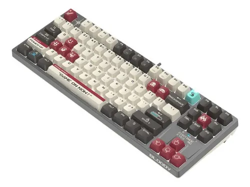 Klawiatura mechaniczna A4tech Bloody S87 Pixels Red BLMS RED Plus Szary