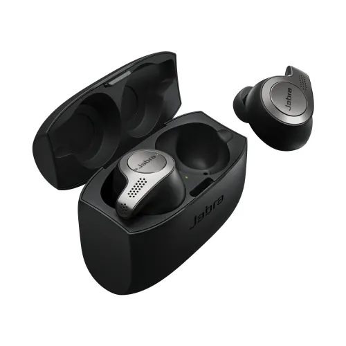 Słuchawki bezprzewodowe Jabra Elite 65t Dokanałowe Bluetooth 5.0 Titanium black