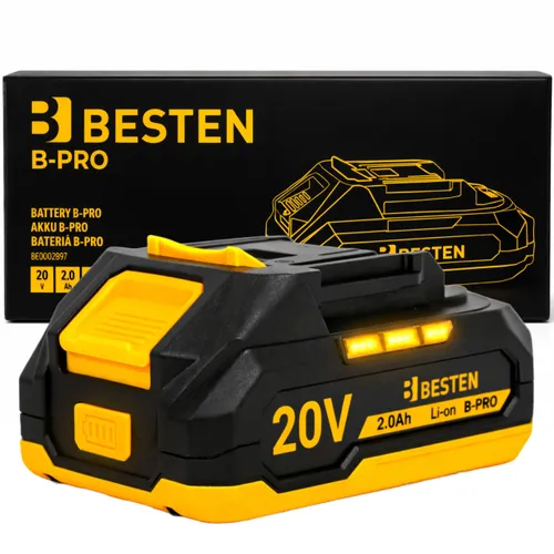 Bateria Akumulator BESTEN B-PRO BE-2897 Li-Ion 20 V 2,0 Ah do narzędzi akumulatorowych
