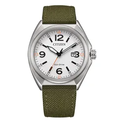 Zegarek CITIZEN Eco-Drive Military AW1571-09A Stalowo-zielony