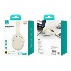 Słuchawki bezprzewodowe USAMS YG23 Yun Series Nauszne Bluetooth 5.3 Beżowy