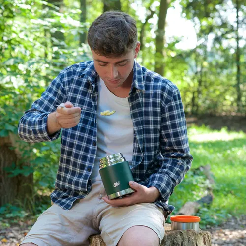 Termos na żywność Esbit Sculptor Stainless Steel Food Jug 750 ml forest green