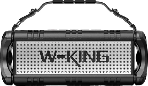 Głośnik mobilny W-KING D8 Czarno-srebrny