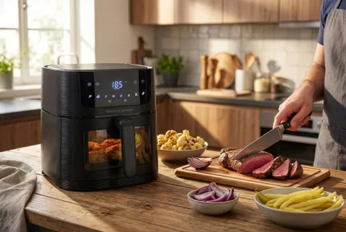 Air Fryer Frytkownica beztłuszczowa GÖTZE & JENSEN AF610K 6l 8 automatycznych programów