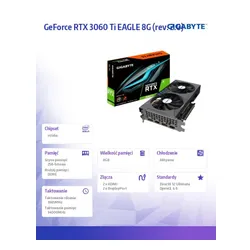 Karta graficzna GeForce RTX 3060Ti Eagle 2.0 8GB 256bit LHR 2DP/2HDMI