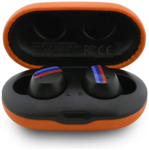 Słuchawki dokanałowe BMW M Metal Logo ENC Pomarańczowy