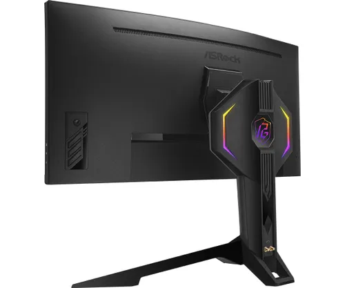 Monitor ASrock Phantom Gaming PG34WQ15R3A - gamingowy - zakrzywiony - 34" - UWQHD - 165Hz - 1ms