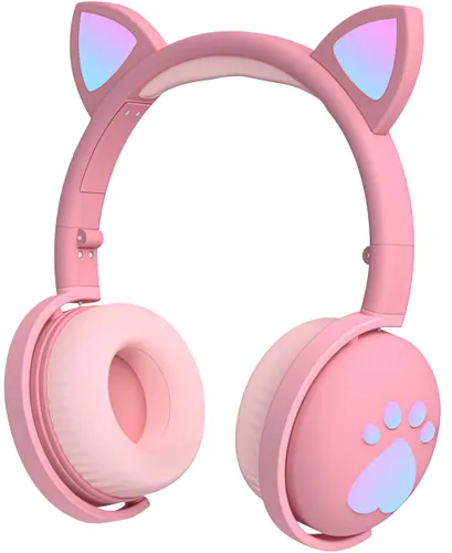 Słuchawki nauszne MOZOS Kid Dog Różowy