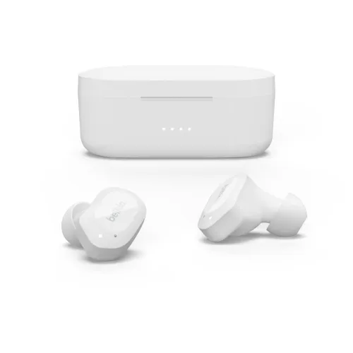 Słuchawki bezprzewodowe Belkin Soundform Play Dokanałowe Bluetooth 5.2 Biały