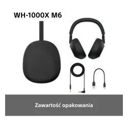 Słuchawki bezprzewodowe Sony WH-1000XM6 ANC Nauszne Bluetooth 5.3 Oliwkowy