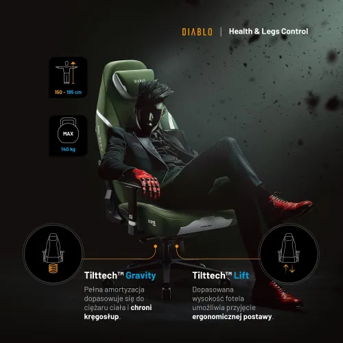 Fotel DIABLO CHAIRS X-Eye 2.0 Zielony