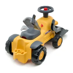 Falk Jeździk Traktor Komatsu z Łyżką Koparką i Przyczepą od 1-3 Lat