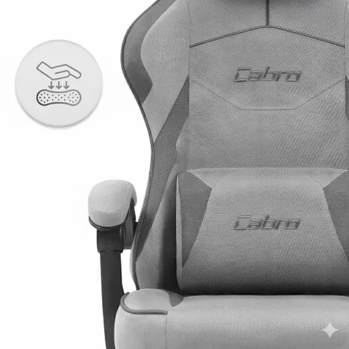Fotel gamingowy CABRO C502 Szaro-czarny