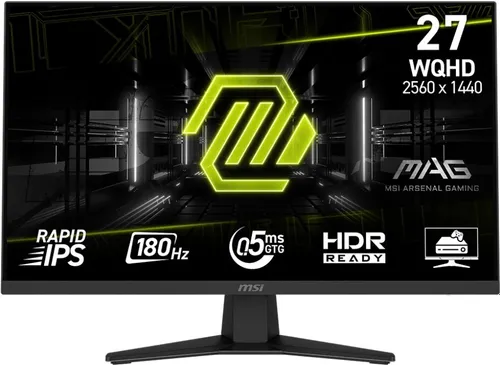 Monitor MSI Mag 274QF 27" 2560x1440px IPS 180Hz 0.5 ms [GTG]