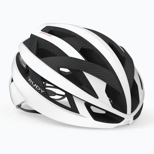 Kask rowerowy Rudy Project Rebel carbon white matte