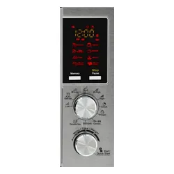 Kuchenka mikrofalowa GÖTZE & JENSEN MO401X 700W średnica 24.5 cm pojemność 20L Auto Defrost QuickStart Czarno-srebrny