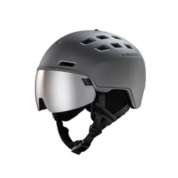 Kask narciarski męski z wbudowaną szybą HEAD RADAR anthracite - Rozmiar - XL/XXL