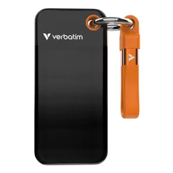 Dysk VERBATIM Pocket 128GB SSD Czarno-pomarańczowy