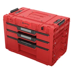 Skrzynka narzędziowa QBRICK System Prime Drawer 3 Toolbox Expert Red Ultra HD