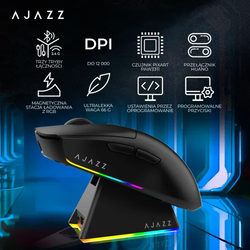 Myszka gamingowa Ajazz AJ139 V2 MC Czerwony