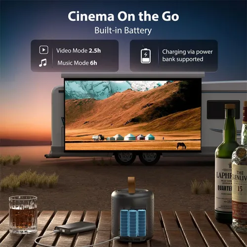 Projektor ETOE Dolphin LED DLP Full HD Wi-Fi Bluetooth Chromecast AirPlay Google TV