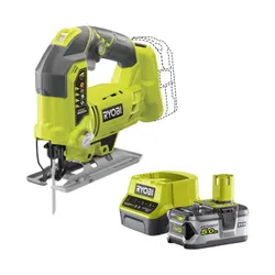 Wyrzynarka RYOBI R18JS-0 ONE+ + Akumulator RYOBI RC18120-150 5Ah 18V + Ładowarka