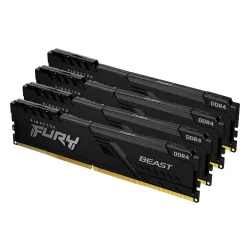 Pamięć RAM Kingston FURY Beast DDR4 128GB (4 x 32GB) 3600 CL18 Czarny