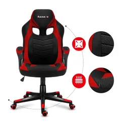 Fotel HUZARO Force 2.5 Czarno-czerwony