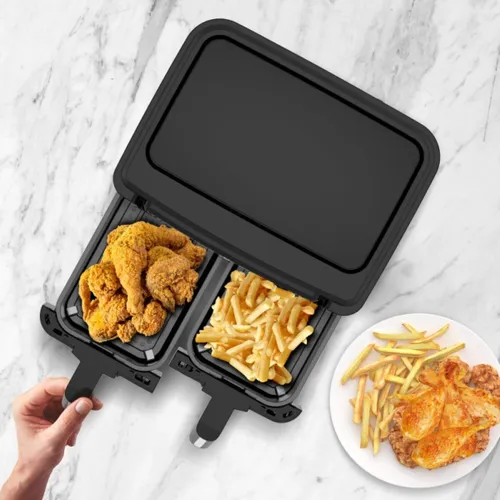 Air Fryer Frytkownica beztłuszczowa TURBOTRONIC TT-AF118 7.6l z podwójnym koszem
