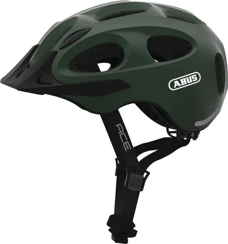 Kask rowerowy ABUS Youn-I Ace Metallic Zielony Miejski (rozmiar M)